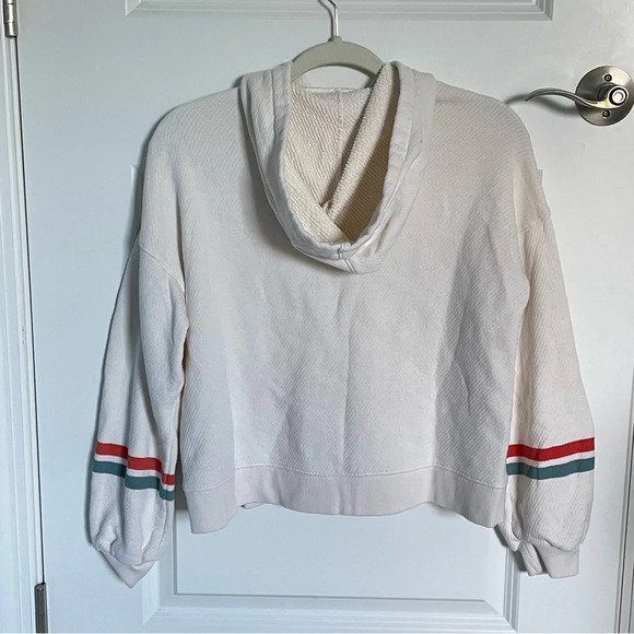 Madewell MWL Airyterry Hoodie Sweatshirt: Stripe-Sleeve Edition 29794 - Picture 9 of 16